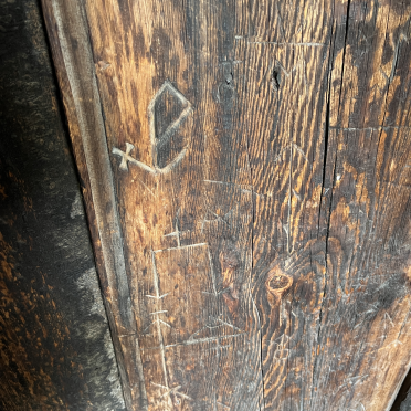 church grafitti, Ringebu stave church