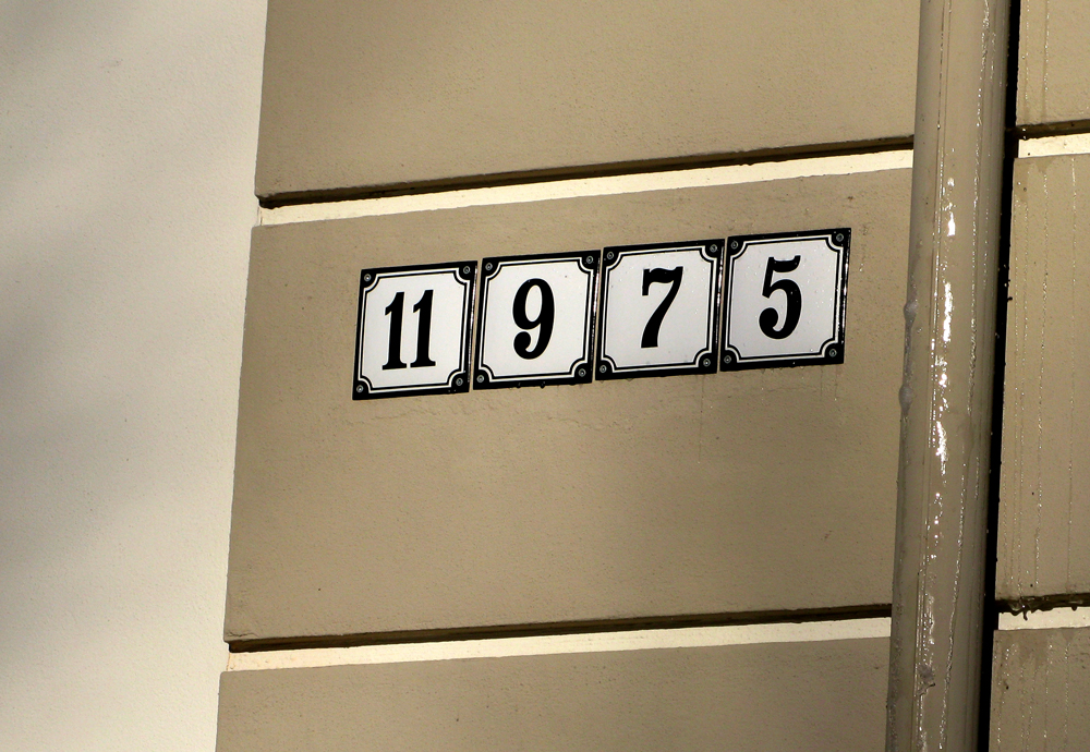 house numbers