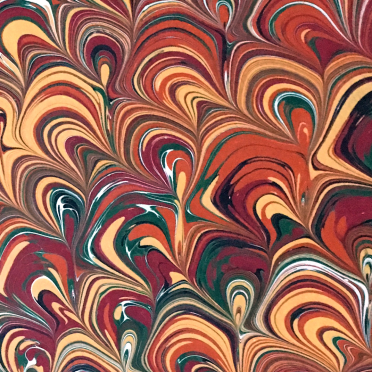 hand marbled english paper
