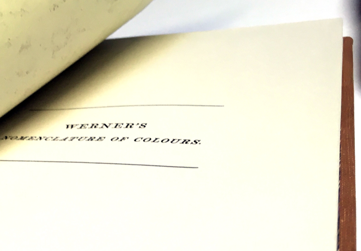 werner's nomenclature of colours I