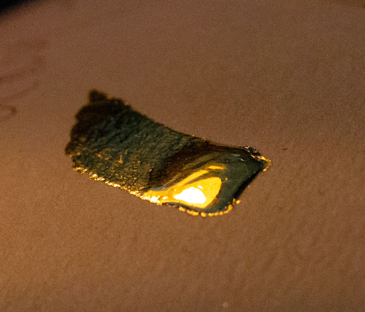 ducat red gold on cardboard