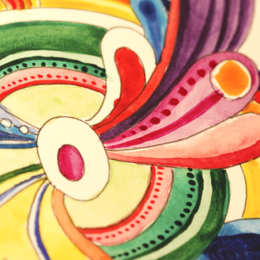 romanesque-inspired gilded doodle
