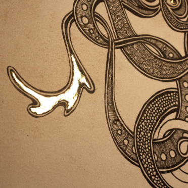 gilded doodle