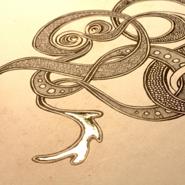 gilded doodle
