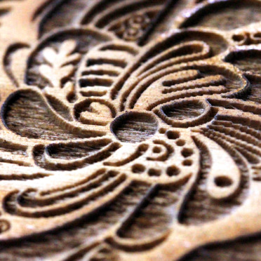 laser engraved doodle