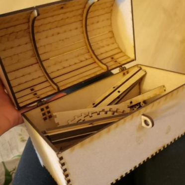 laser cut chest