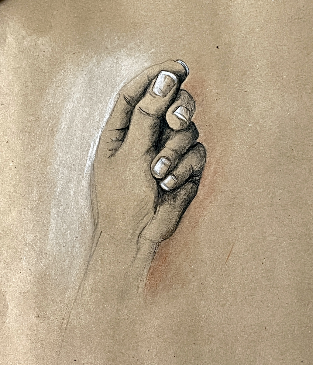 graphite, chalk